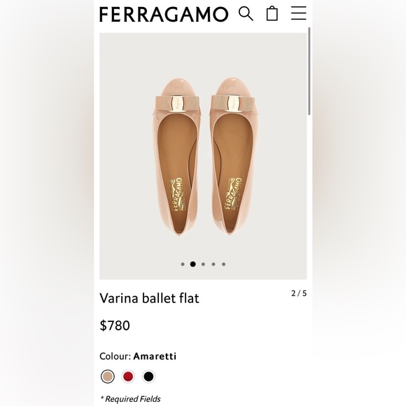 🤗Host pick🥳 Authentic Salvatore Ferragamo size 7.5 pink flat - Picture 7 of 8